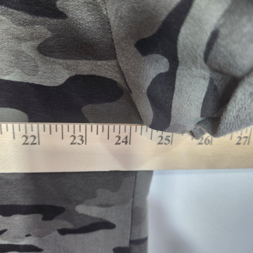 The Sweatshirt Project Camo Ruffled Hem Short Sleeve Oversized Tunic Top SZ 2XL - Picture 7 of 8